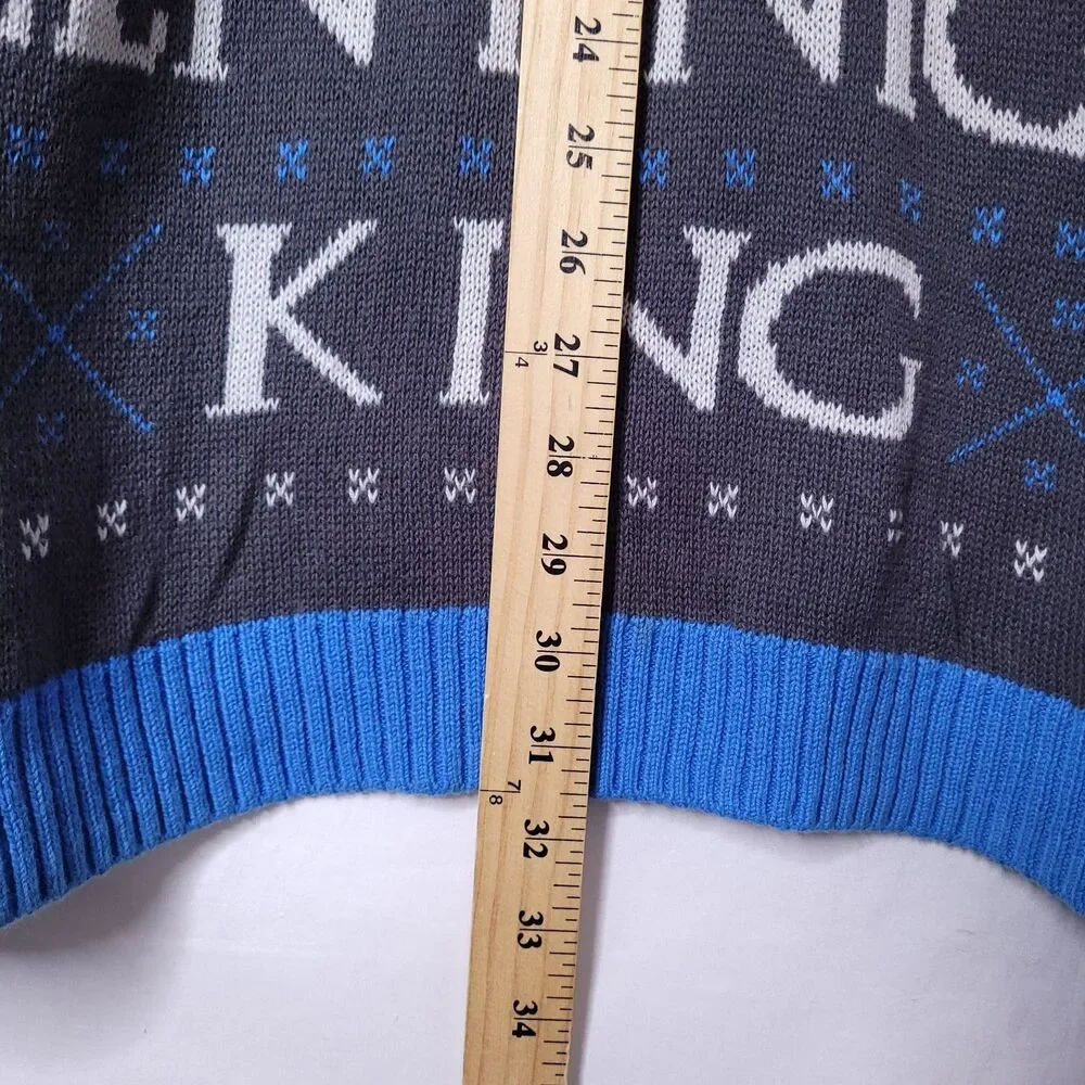 Game Of Thrones Christmas Sweater Mens 2XL Silent Knight King